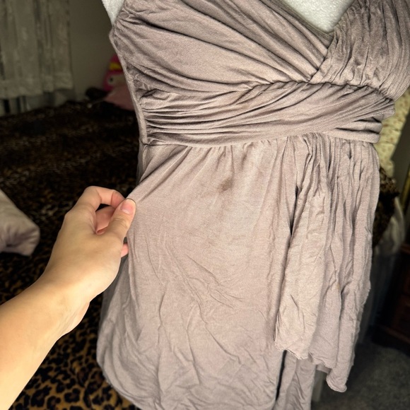 Babydoll Mauve Sleeveless Top - Picture 7 of 8